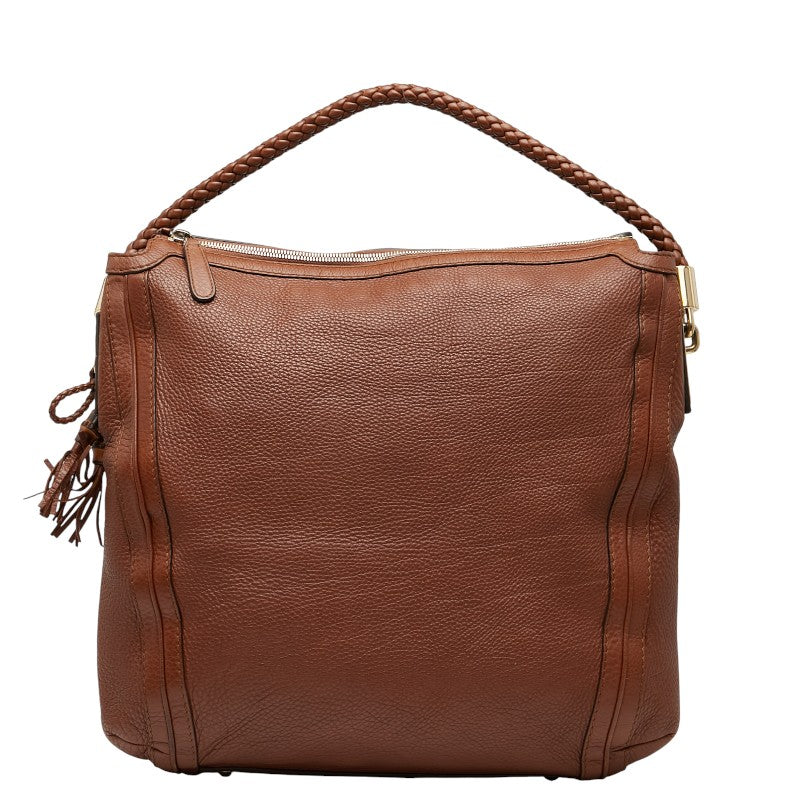 グッチ タッセル ワンショルダーバッグ 269947 ブラウン レザー レディース GUCCI 【中古】
