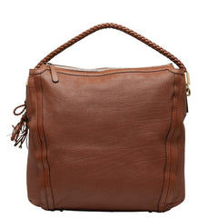 グッチ タッセル ワンショルダーバッグ 269947 ブラウン レザー レディース GUCCI 【中古】