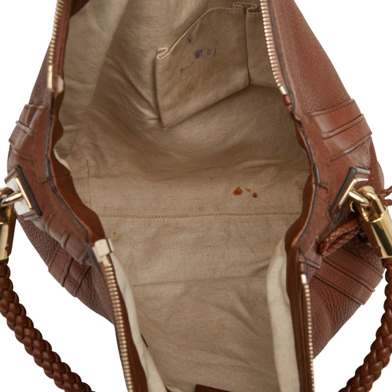 グッチ タッセル ワンショルダーバッグ 269947 ブラウン レザー レディース GUCCI 【中古】