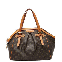 ルイ ヴィトン モノグラム ティヴォリGM ハンドバッグ ショルダーバッグ M40144 ブラウン PVC レザー レディース LOUIS VUITTON 【中古】