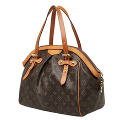 ルイ ヴィトン モノグラム ティヴォリGM ハンドバッグ ショルダーバッグ M40144 ブラウン PVC レザー レディース LOUIS VUITTON 【中古】