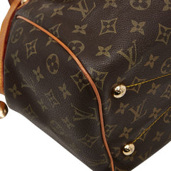 ルイ ヴィトン モノグラム ティヴォリGM ハンドバッグ ショルダーバッグ M40144 ブラウン PVC レザー レディース LOUIS VUITTON 【中古】