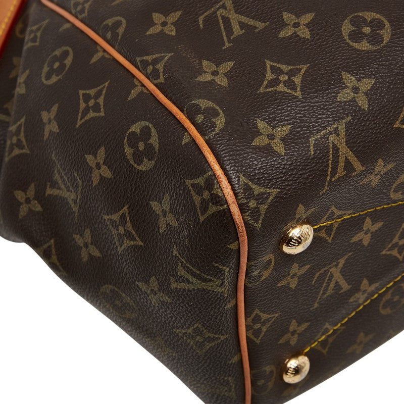 ルイ ヴィトン モノグラム ティヴォリGM ハンドバッグ ショルダーバッグ M40144 ブラウン PVC レザー レディース LOUIS VUITTON 【中古】
