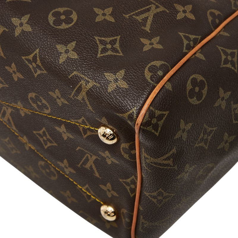ルイ ヴィトン モノグラム ティヴォリGM ハンドバッグ ショルダーバッグ M40144 ブラウン PVC レザー レディース LOUIS VUITTON 【中古】