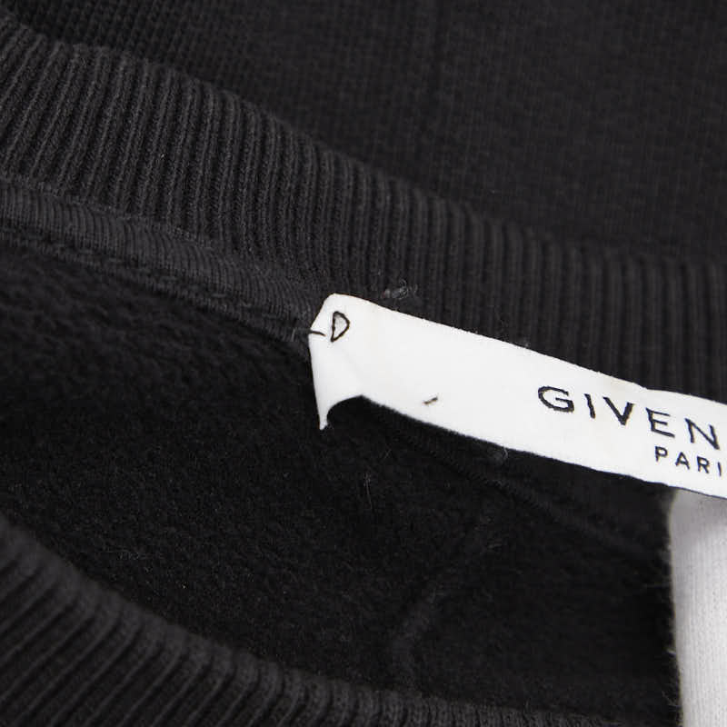 ジバンシー ロットワイラー スウェットシャツ サイズ:L BM705J3Y1N ブラック コットン メンズ Givenchy 【中古】