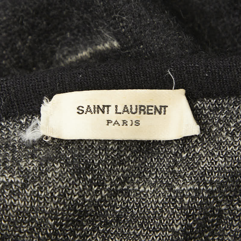 サンローラン 16AW エディ期 ニットセーター サイズ:L 459944 ブラック ウール モヘア メンズ SAINT LAURENT 【中古】