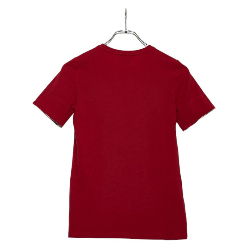 バーバリー チェック Tシャツ サイズ:S レッド コットン ポリウレタン レディース BURBERRY 【中古】