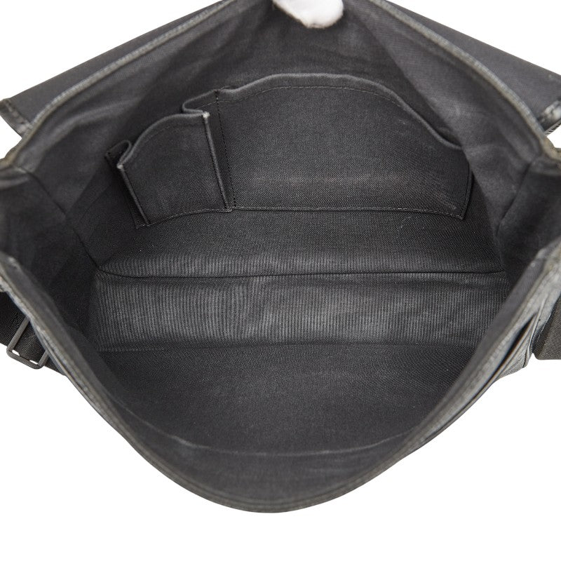 ルイ ヴィトン ダミエ グラフィット ダニエルMM 斜め掛け ショルダーバッグ N58029 ブラック PVC レザー メンズ LOUIS VUITTON 【中古】