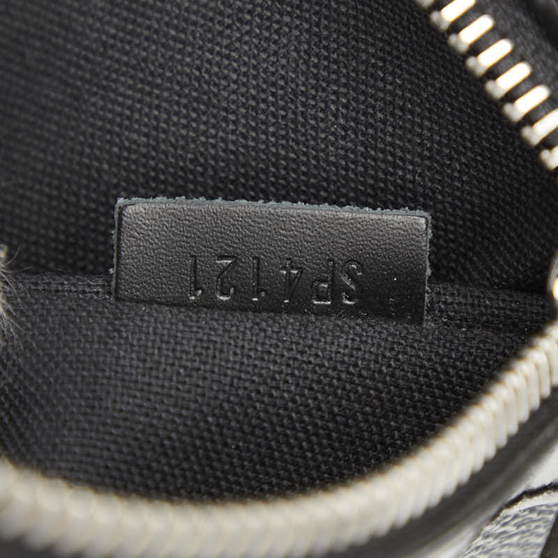 ルイ ヴィトン ダミエ グラフィット ダニエルMM 斜め掛け ショルダーバッグ N58029 ブラック PVC レザー メンズ LOUIS VUITTON 【中古】