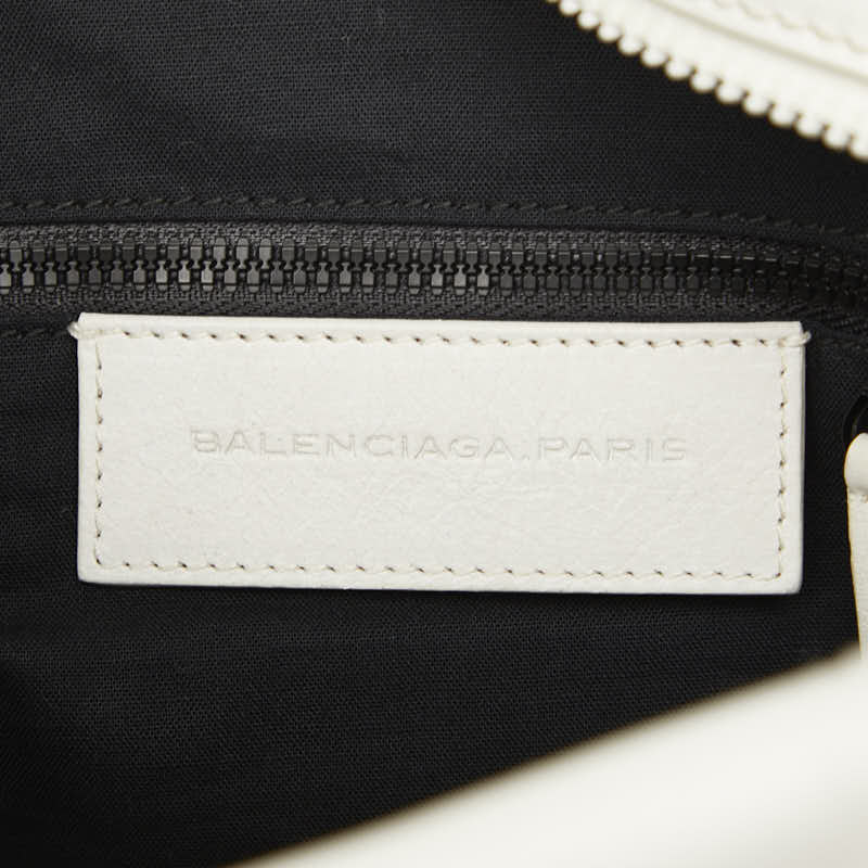 バレンシアガ リポーター 斜め掛け ショルダーバッグ 272862 ホワイト レザー レディース BALENCIAGA 【中古】
