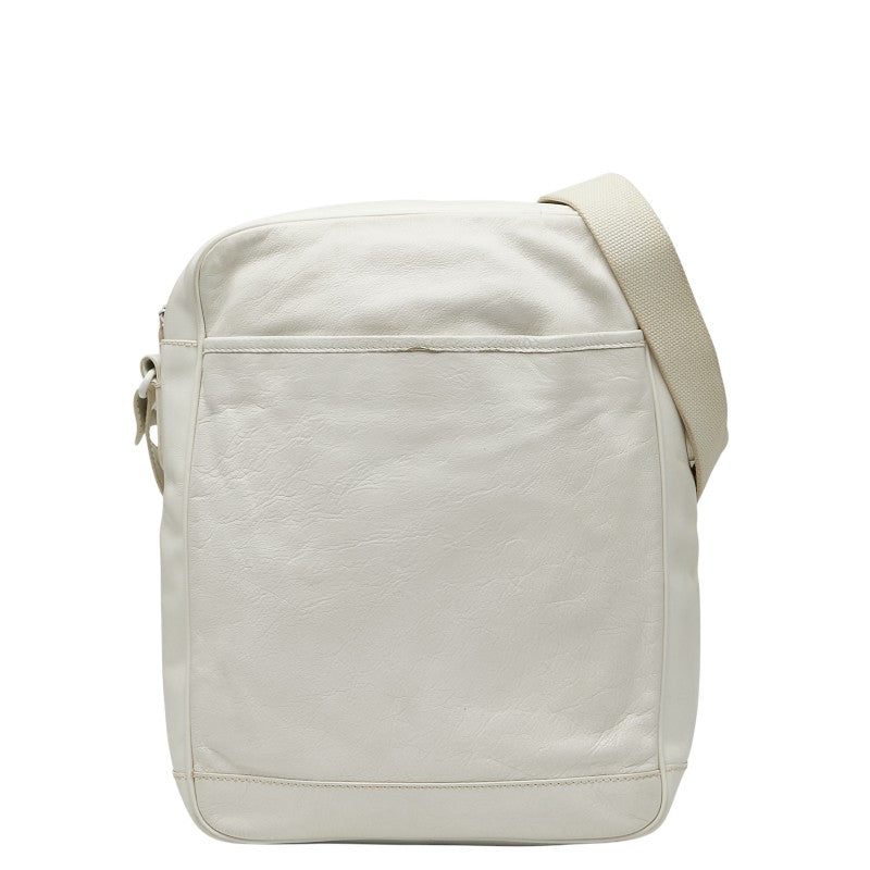 バレンシアガ リポーター 斜め掛け ショルダーバッグ 272862 ホワイト レザー レディース BALENCIAGA 【中古】