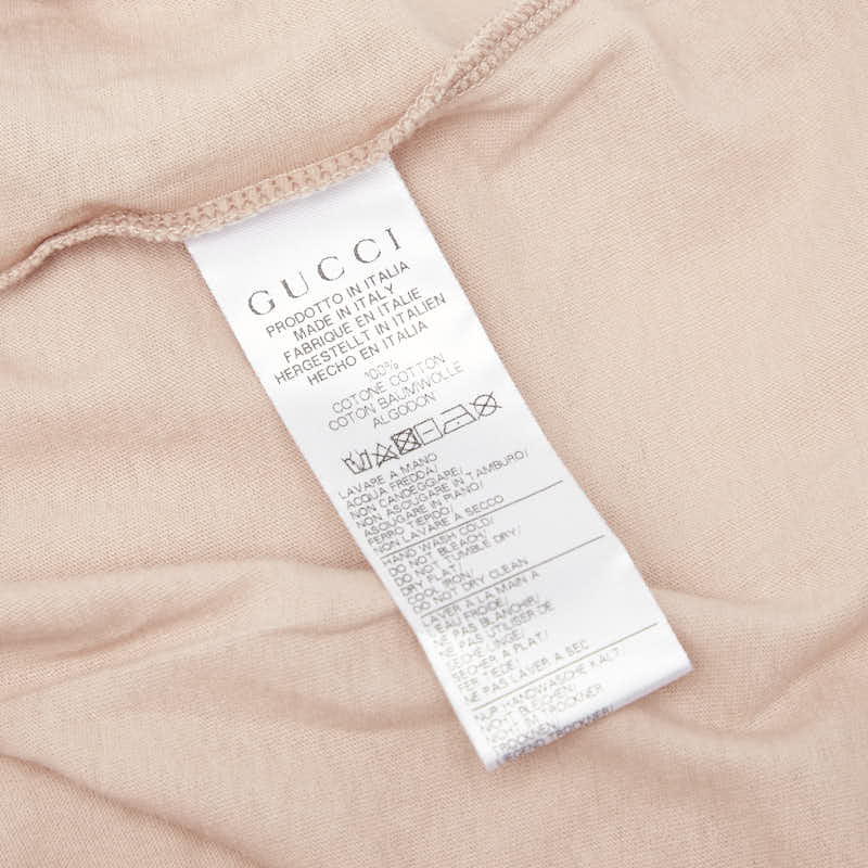グッチ スタープリント Vネック 半袖Tシャツ サイズ:8 ピンク系 マルチカラー コットン キッズ GUCCI 【中古】