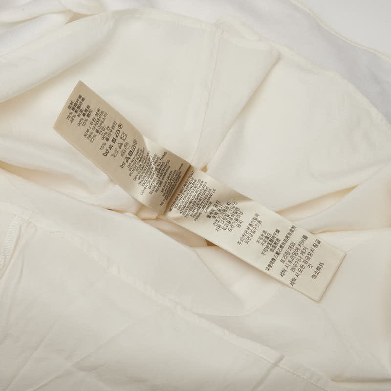 バーバリー プルオーバー ブラウス サイズ:UK8 アイボリー アセテート シルク レディース BURBERRY 【中古】