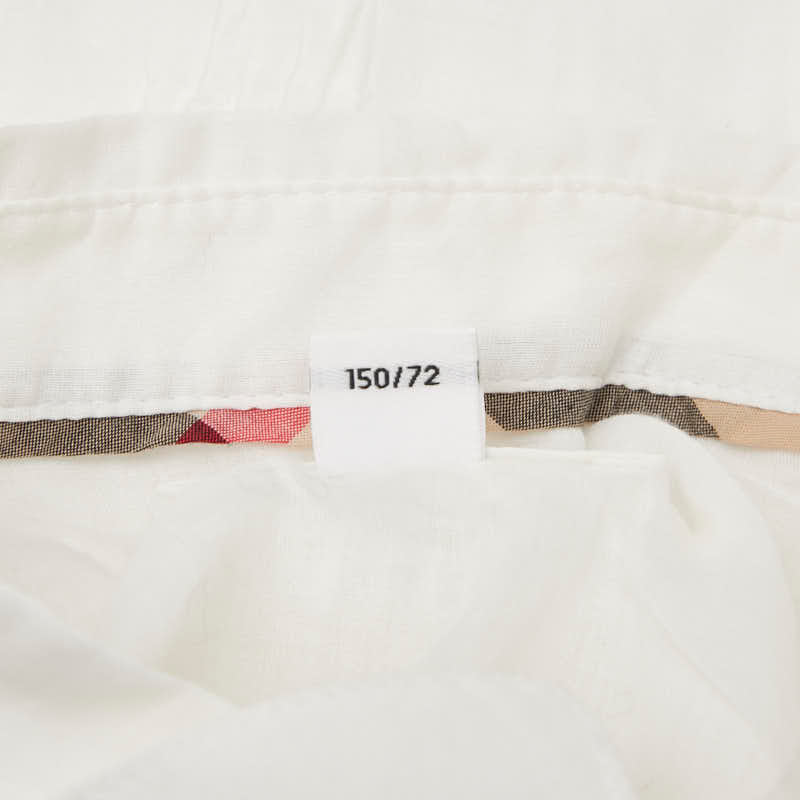 バーバリー チルドレン ワンピース サイズ:12Y 152cm ホワイト コットン キッズ BURBERRY 【中古】