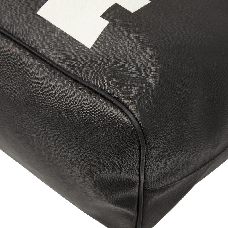 ジバンシー FAVELAS74 トートバッグ ブラック ホワイト PVC レディース Givenchy 【中古】
