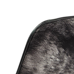 アレキサンダーマックイーン ファープリント クラッチバッグ ポーチ ブラック ホワイト レザー レディース Alexander McQueen 【中古】