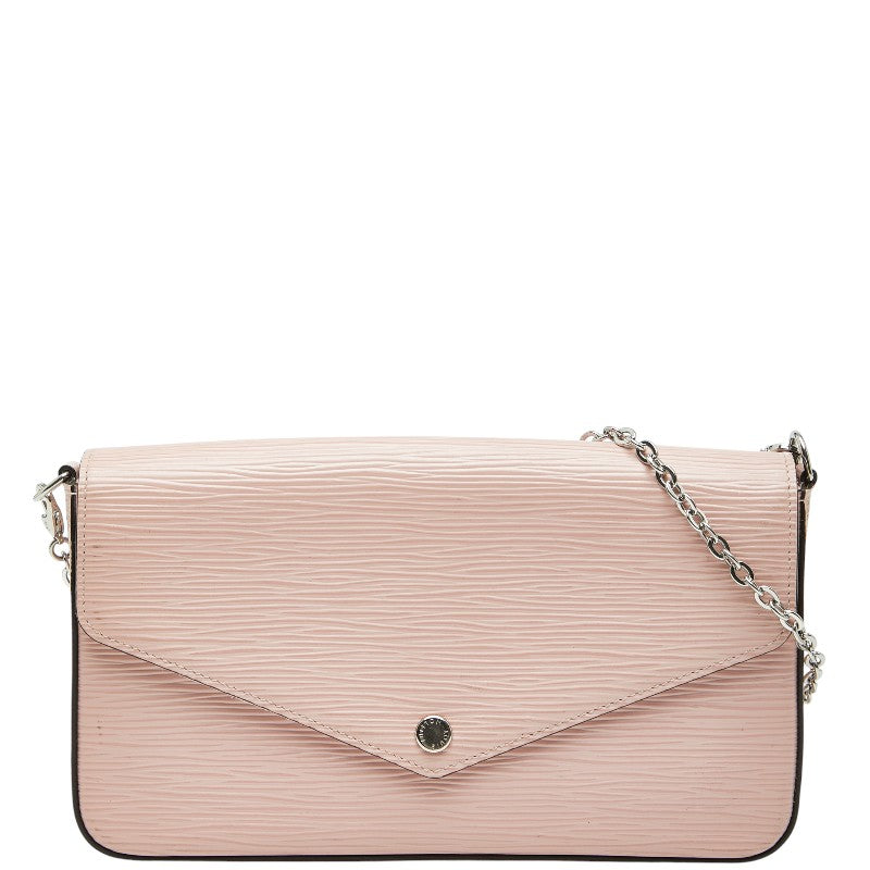 ルイ ヴィトン エピ ポシェット フェリシー ショルダーバッグ M62467 ローズバレリーヌ ピンク レザー レディース LOUIS VUITTON 【中古】