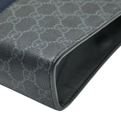 グッチ GGスプリーム シェリーライン クラッチバッグ セカンドバッグ 475316 ブラック マルチカラー PVC レザー メンズ GUCCI 【中古】