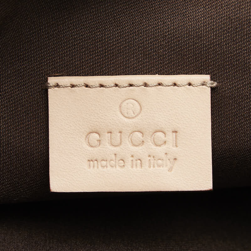 グッチ GGキャンバス ハンドバッグ ワンショルダーバッグ 190393 ベージュ キャンバス レザー レディース GUCCI 【中古】