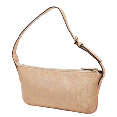 グッチ GGキャンバス ハンドバッグ ワンショルダーバッグ 190393 ベージュ キャンバス レザー レディース GUCCI 【中古】