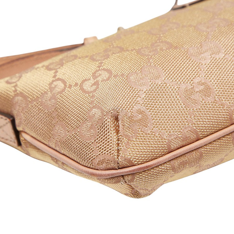 グッチ GGキャンバス ハンドバッグ ワンショルダーバッグ 190393 ベージュ キャンバス レザー レディース GUCCI 【中古】