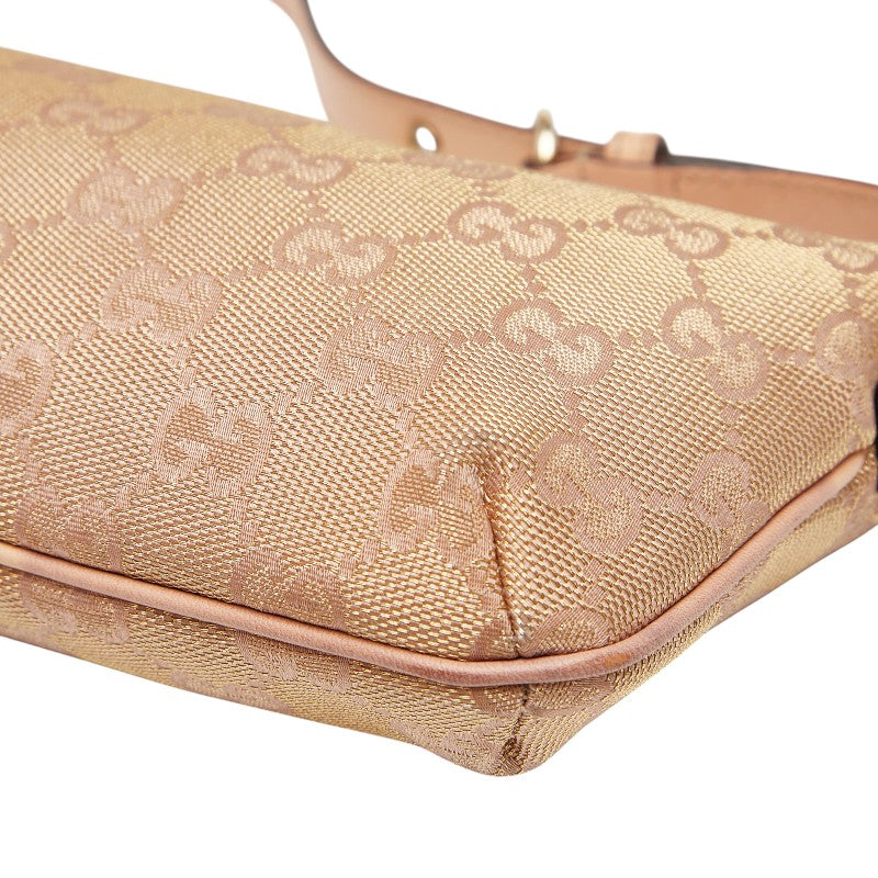 グッチ GGキャンバス ハンドバッグ ワンショルダーバッグ 190393 ベージュ キャンバス レザー レディース GUCCI 【中古】
