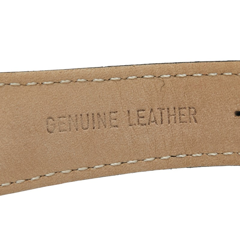 フェンディ クラシコ 腕時計 7000G クオーツ ベージュ文字盤 ステンレススチール レザー レディース FENDI 【中古】