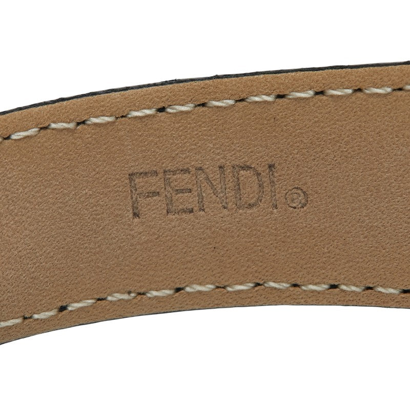フェンディ クラシコ 腕時計 7000G クオーツ ベージュ文字盤 ステンレススチール レザー レディース FENDI 【中古】