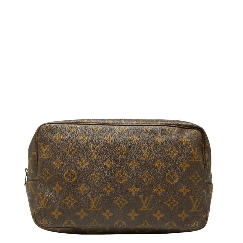 ルイ ヴィトン モノグラム トゥルーストワレット 28 セカンドバッグ クラッチバッグ M47522 ブラウン PVC レザー レディース LOUIS VUITTON 【中古】