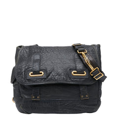 サンローラン ショルダーバッグ ブラック レザー レディース SAINT LAURENT 【中古】