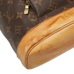 ルイ ヴィトン モノグラム モンスリMM リュック バックパック M51136 ブラウン PVC レザー レディース LOUIS VUITTON 【中古】