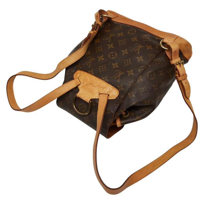 ルイ ヴィトン モノグラム モンスリMM リュック バックパック M51136 ブラウン PVC レザー レディース LOUIS VUITTON 【中古】