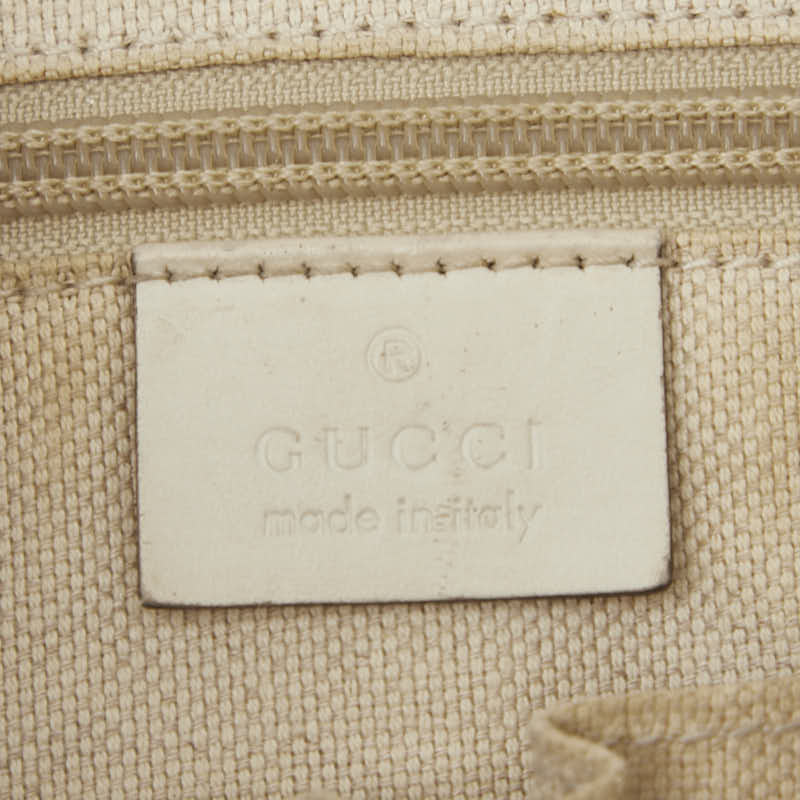 グッチ フローラル プリント ハンドバッグ ショルダーバッグ 2WAY 353440 アイボリー マルチカラー キャンバス レザー レディース GUCCI 【中古】