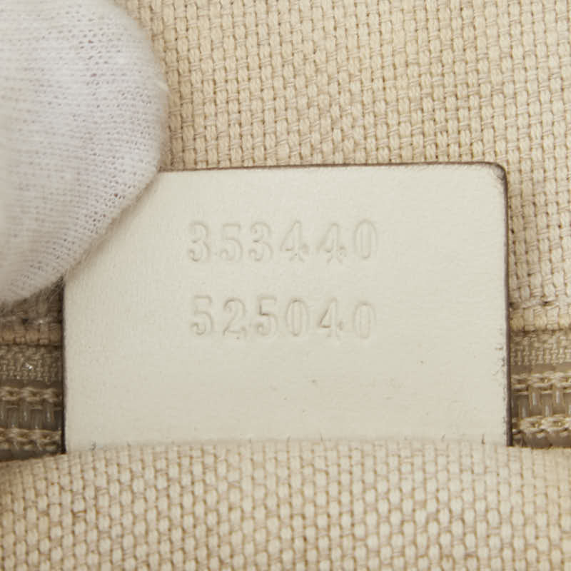 グッチ フローラル プリント ハンドバッグ ショルダーバッグ 2WAY 353440 アイボリー マルチカラー キャンバス レザー レディース GUCCI 【中古】