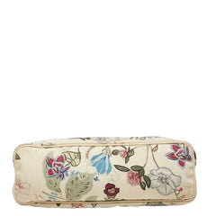 グッチ フローラル プリント ハンドバッグ ショルダーバッグ 2WAY 353440 アイボリー マルチカラー キャンバス レザー レディース GUCCI 【中古】