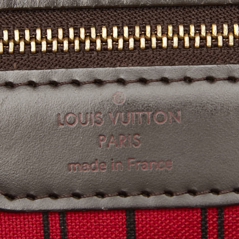 ルイ ヴィトン ダミエ ネヴァーフルMM トートバッグ ショルダーバッグ N41358 ブラウン PVC レザー レディース LOUIS VUITTON 【中古】