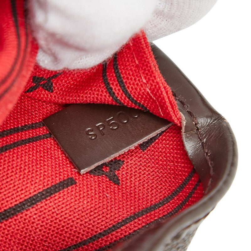 ルイ ヴィトン ダミエ ネヴァーフルMM トートバッグ ショルダーバッグ N41358 ブラウン PVC レザー レディース LOUIS VUITTON 【中古】