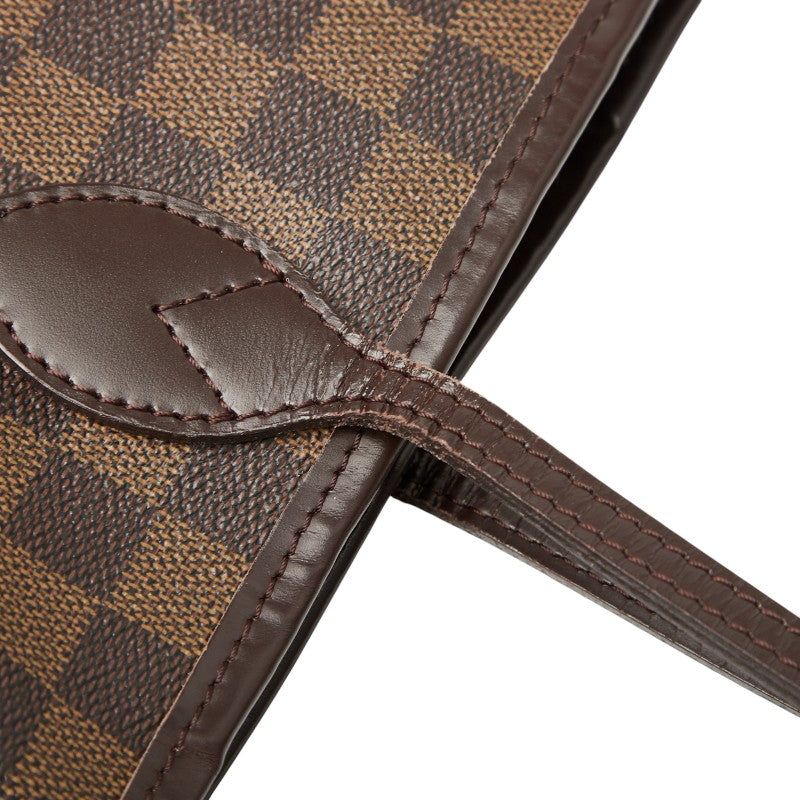 ルイ ヴィトン ダミエ ネヴァーフルMM トートバッグ ショルダーバッグ N41358 ブラウン PVC レザー レディース LOUIS VUITTON 【中古】