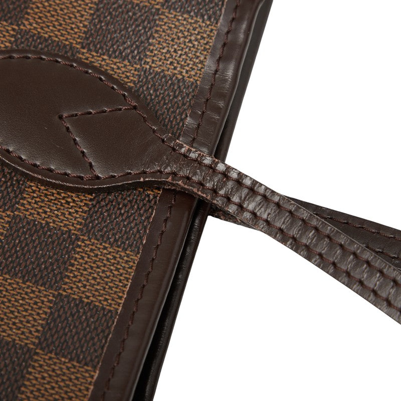 ルイ ヴィトン ダミエ ネヴァーフルMM トートバッグ ショルダーバッグ N41358 ブラウン PVC レザー レディース LOUIS VUITTON 【中古】