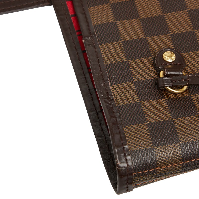 ルイ ヴィトン ダミエ ネヴァーフルMM トートバッグ ショルダーバッグ N41358 ブラウン PVC レザー レディース LOUIS VUITTON 【中古】
