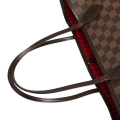 ルイ ヴィトン ダミエ ネヴァーフルMM トートバッグ ショルダーバッグ N41358 ブラウン PVC レザー レディース LOUIS VUITTON 【中古】