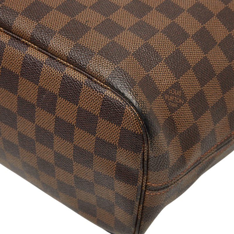 ルイ ヴィトン ダミエ ネヴァーフルMM トートバッグ ショルダーバッグ N41358 ブラウン PVC レザー レディース LOUIS VUITTON 【中古】