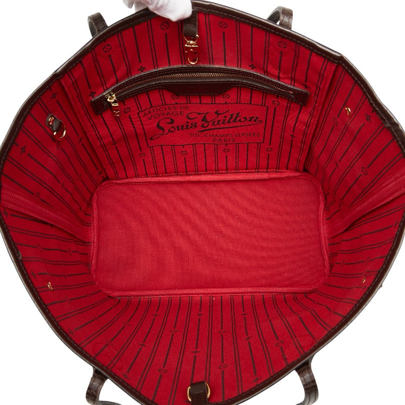 ルイ ヴィトン ダミエ ネヴァーフルMM トートバッグ ショルダーバッグ N41358 ブラウン PVC レザー レディース LOUIS VUITTON 【中古】