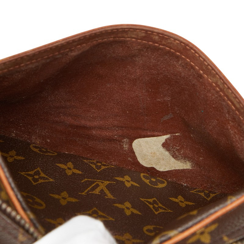 ルイ ヴィトン モノグラム ジュヌフィーユ 斜め掛け ショルダーバッグ M51227 ブラウン PVC レザー レディース LOUIS VUITTON 【中古】
