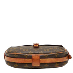 ルイ ヴィトン モノグラム ジュヌフィーユ 斜め掛け ショルダーバッグ M51227 ブラウン PVC レザー レディース LOUIS VUITTON 【中古】