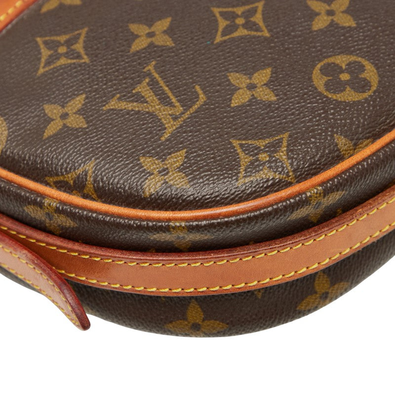 ルイ ヴィトン モノグラム ジュヌフィーユ 斜め掛け ショルダーバッグ M51227 ブラウン PVC レザー レディース LOUIS VUITTON 【中古】