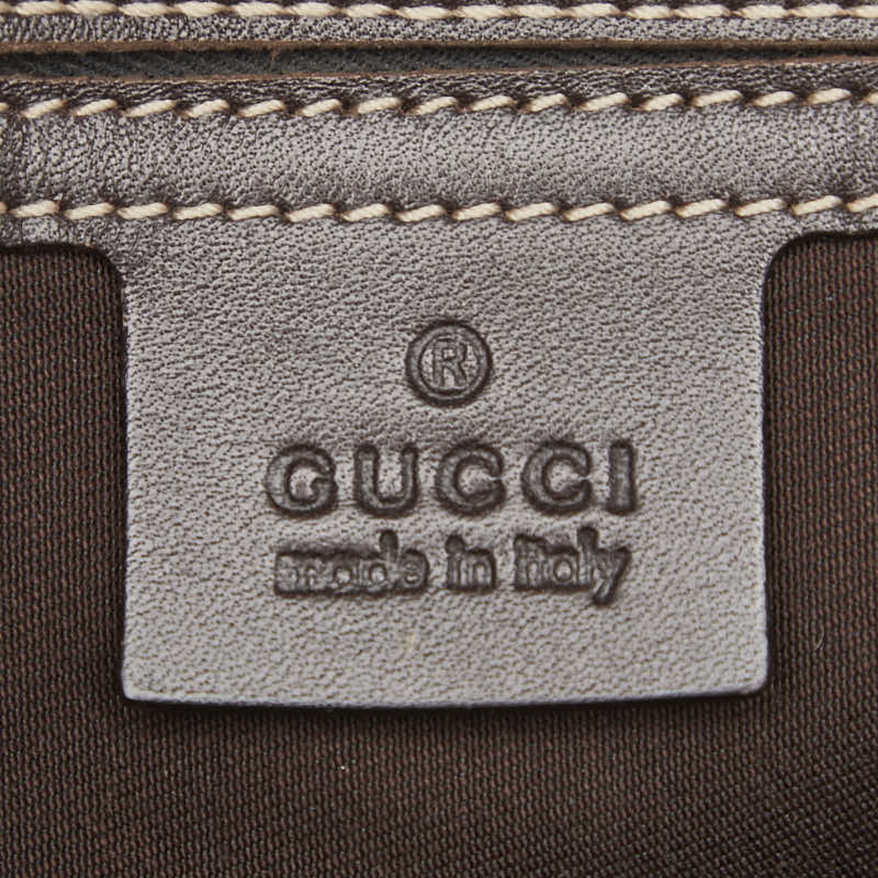 グッチ GGスプリーム 斜め掛け ショルダーバッグ 233268 ベージュ ブラウン PVC レザー レディース GUCCI 【中古】