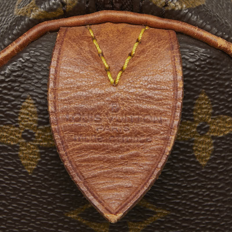 ルイ ヴィトン モノグラム スピーディ25 ミニボストンバッグ ハンドバッグ M41528 ブラウン PVC レザー レディース LOUIS VUITTON 【中古】