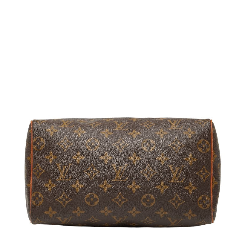ルイ ヴィトン モノグラム スピーディ25 ミニボストンバッグ ハンドバッグ M41528 ブラウン PVC レザー レディース LOUIS VUITTON 【中古】