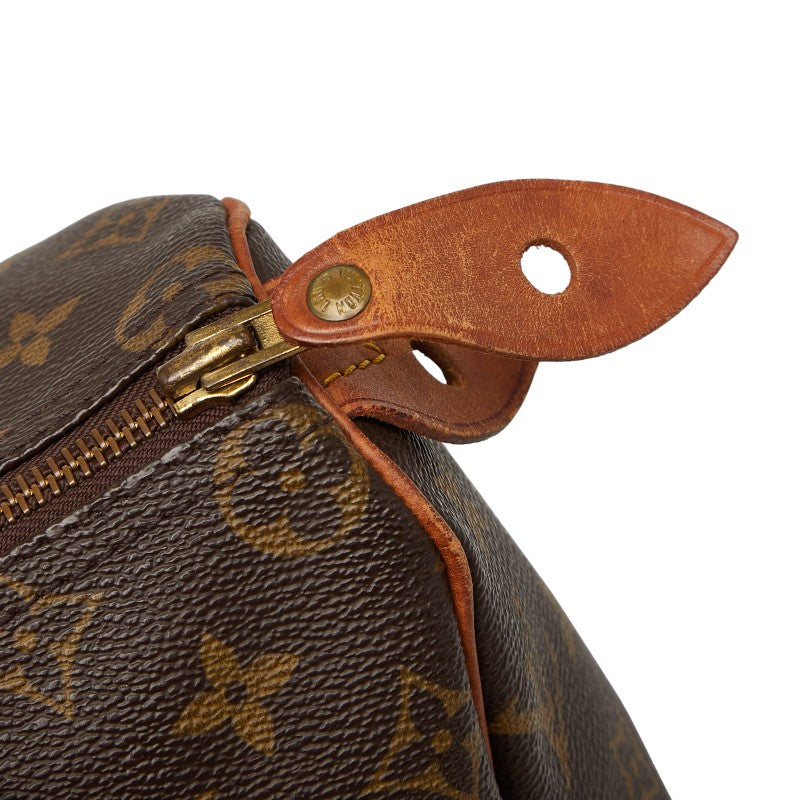 ルイ ヴィトン モノグラム スピーディ25 ミニボストンバッグ ハンドバッグ M41528 ブラウン PVC レザー レディース LOUIS VUITTON 【中古】
